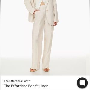 Aritzia Linen Effortless Pants
